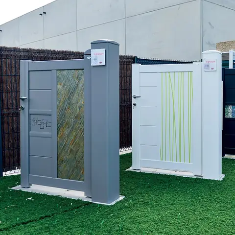 Portillons aluminium en exposition