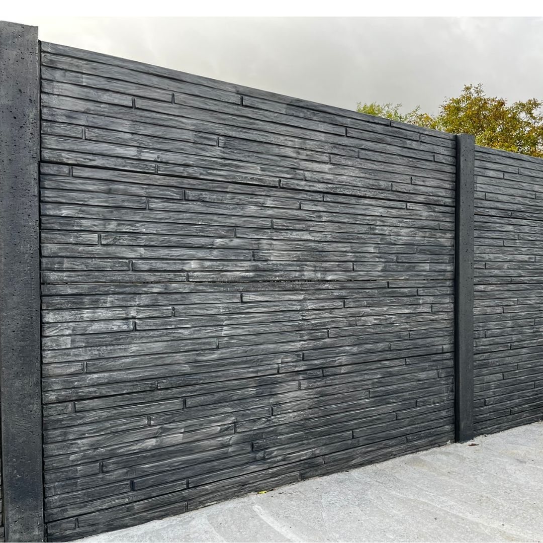 Plaques béton imitation briquettes — Clôtures Caudevel